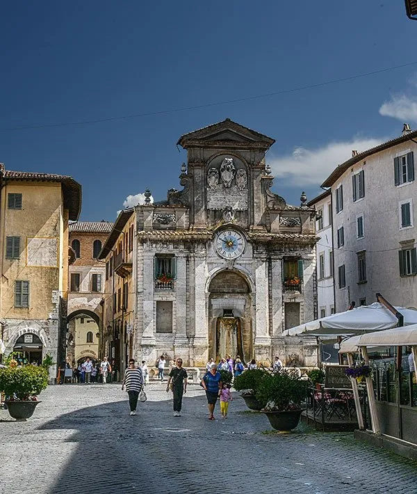 Centro storico della città di Spoleto in Umbria